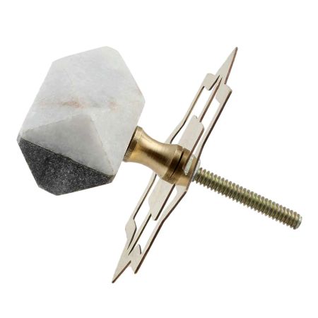 Grey And White Stone Hammer Cabinet Knobs